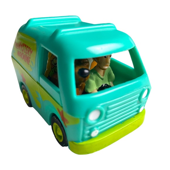 Vintage 1996 Hanna Barbara Scooby-Doo Mystery Machine Pull Back Toy Van FAST! - Picture 1 of 7